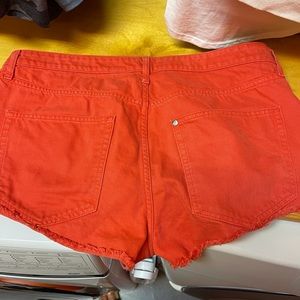 H&M red cutoffs size 14